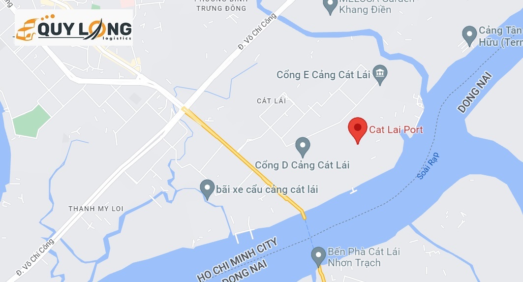 Bản đồ cảng Cát Lái