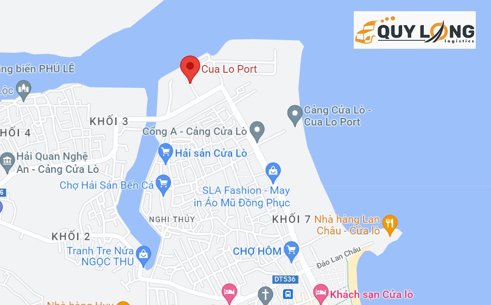 Bản đồ cảng Cửa Lò Nghệ An