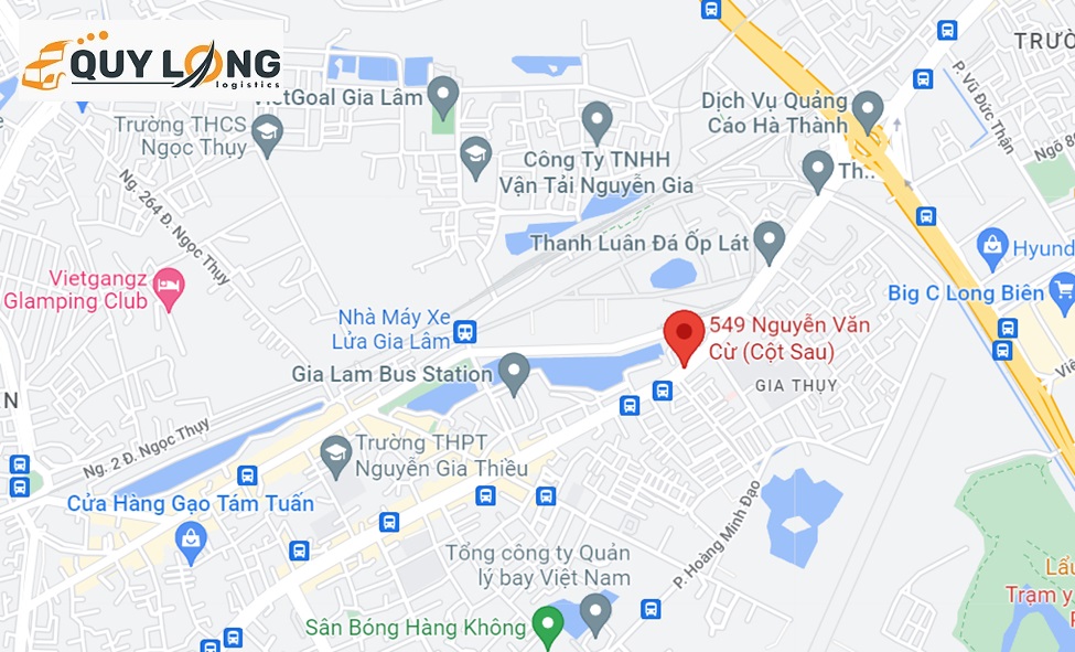 Bản đồ chi tiết vị trí ga Gia Lâm