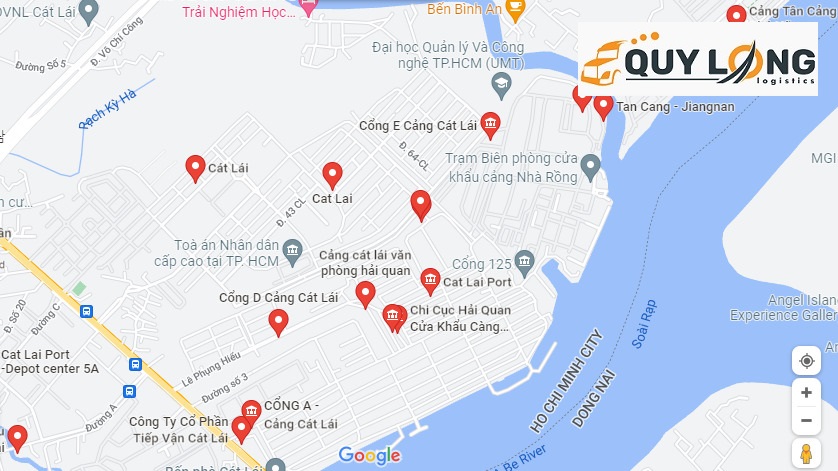 Bản đồ cảng Cát Lái