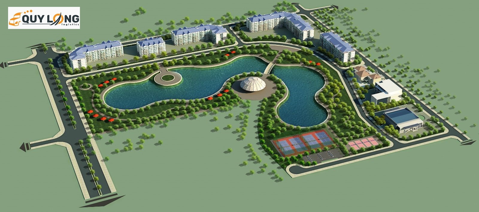 Điểm nhấn là khu hồ tiên sa hoành tráng với quang cảnh ấn tượng.