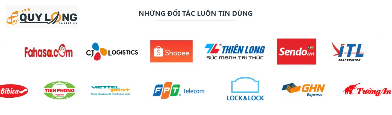 Một số đối tác đã lựa chọn Quý Long làm đơn vị vận chuyển đáng tin cậy
