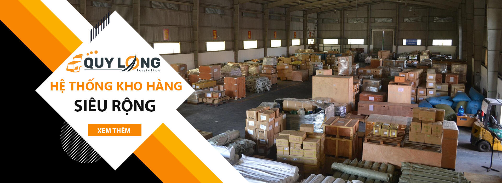 Quý Long sở hữu kho hàng lớn và có sự sắp xếp rõ ràng nên bạn yên tâm hàng hóa đảm bảo không thất lạc, an toàn