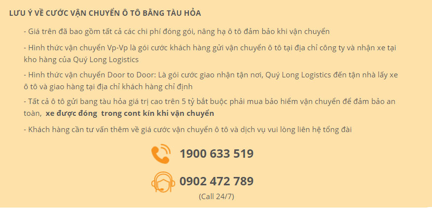 Nếu phát hiện vấn đề xảy ra do quá trình vận chuyển ô tô bạn cần liên hệ với đơn vị vận chuyển