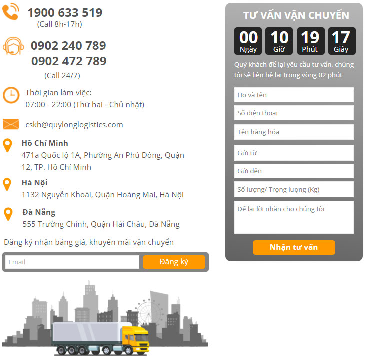 Đơn vị uy tín, có thông tin liên lạc chi tiết